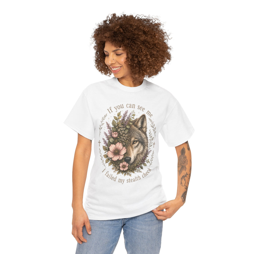 seawolf Floral Tee — "If you can see me I failed my stealth check" Graphic T-Shirt
