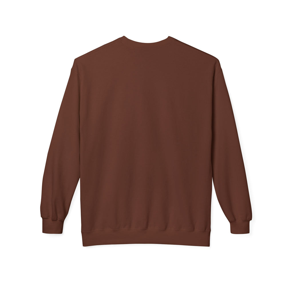 Christian Fall Sweatshirt — "Fall for Jesus He Never Leaves" Crewneck