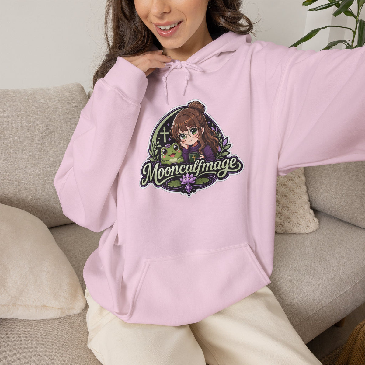 MOONCALFMAGE Hoodie — Streamer Logo Pullover