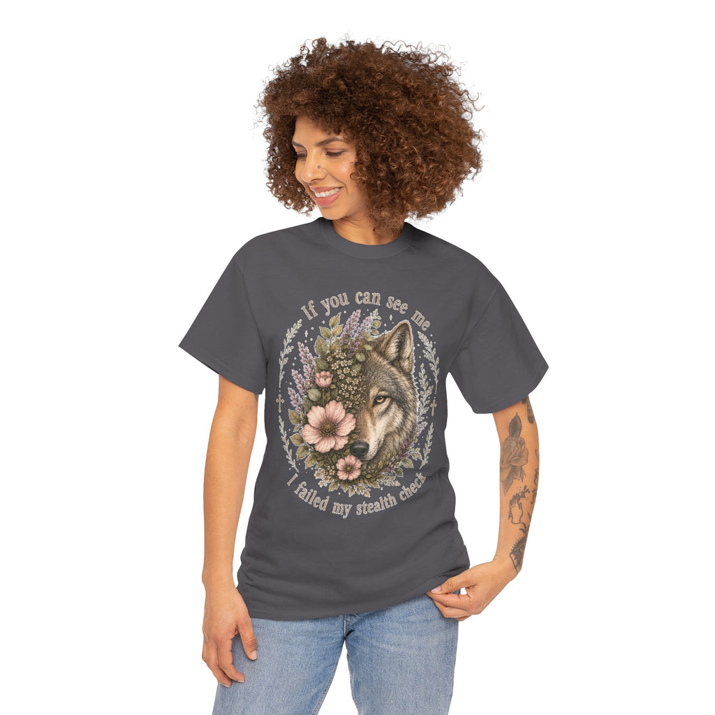 seawolf Floral Tee — "If you can see me I failed my stealth check" Graphic T-Shirt