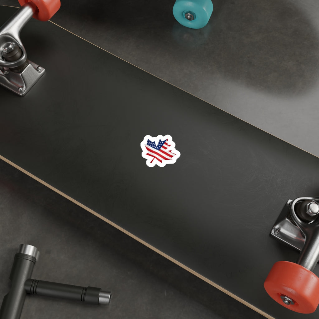 Canadian American sticker