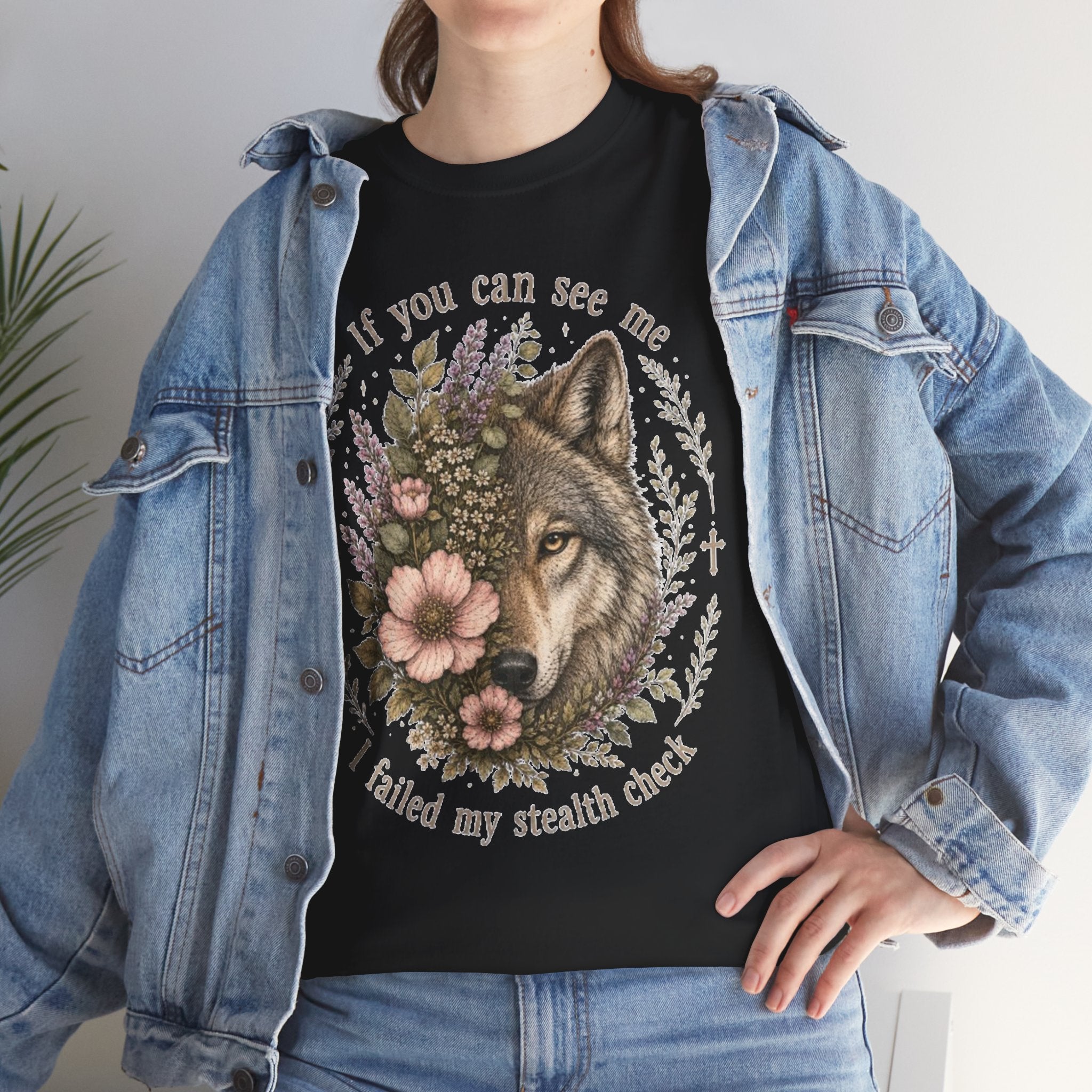 seawolf Floral Tee — "If you can see me I failed my stealth check" Graphic T-Shirt