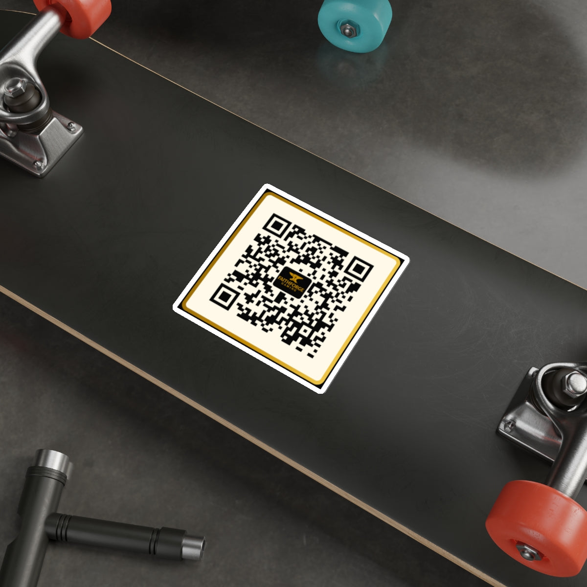 FaithForge Gaming QR Code Die-Cut Sticker Indoor/Outdoor