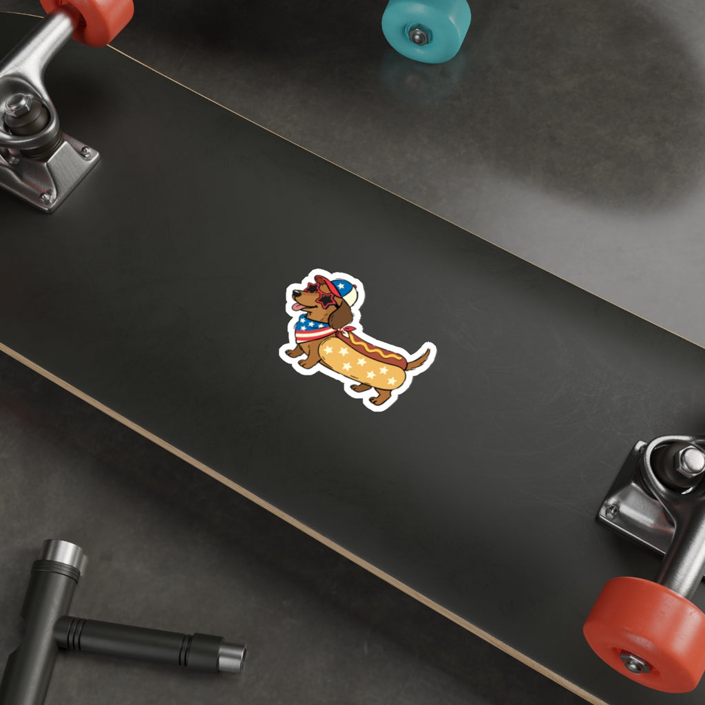 Patriotic Sticker Pack — HotDOG 4th of July Red White Blue Die-Cut Stickers
