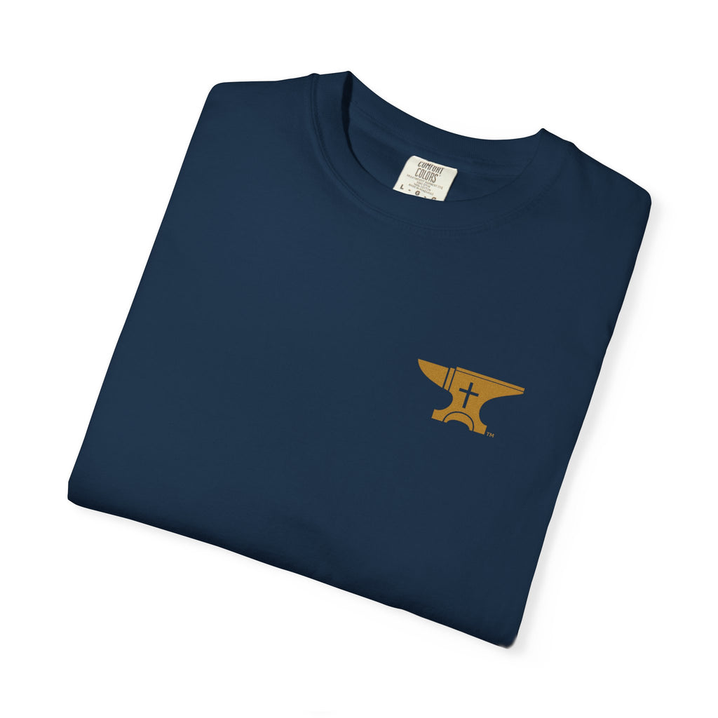 FaithForge OG Gaming T-Shirt — Logo Tee with Anvil & Cross (Christian Gamer Apparel)