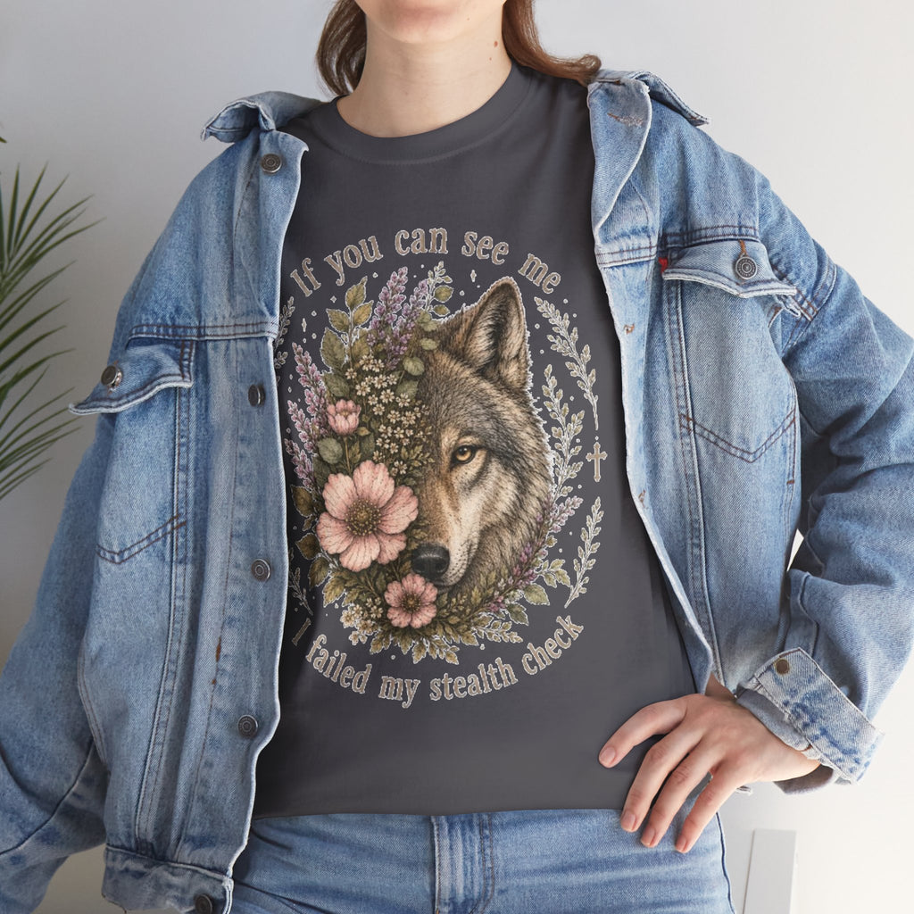 seawolf Floral Tee — "If you can see me I failed my stealth check" Graphic T-Shirt