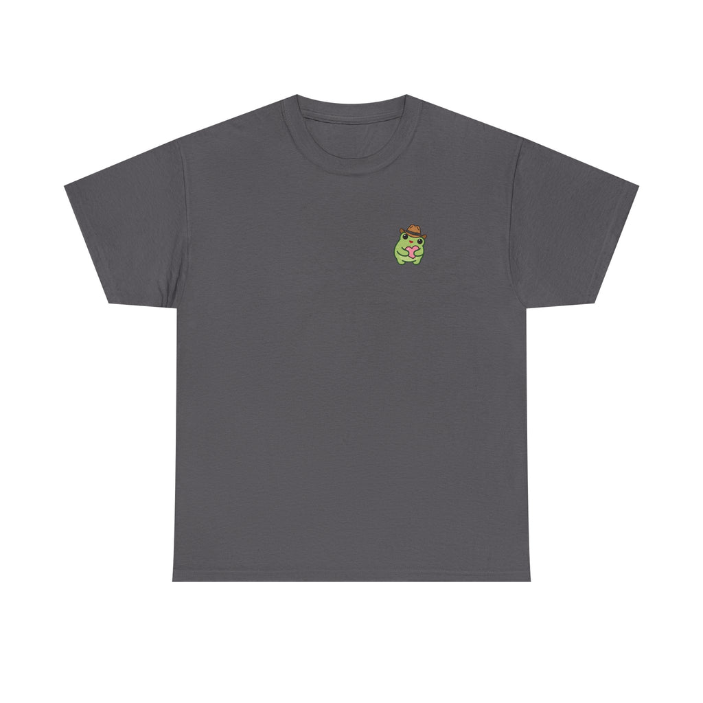 T-Shirt — Cute Smiling Frog holding heart