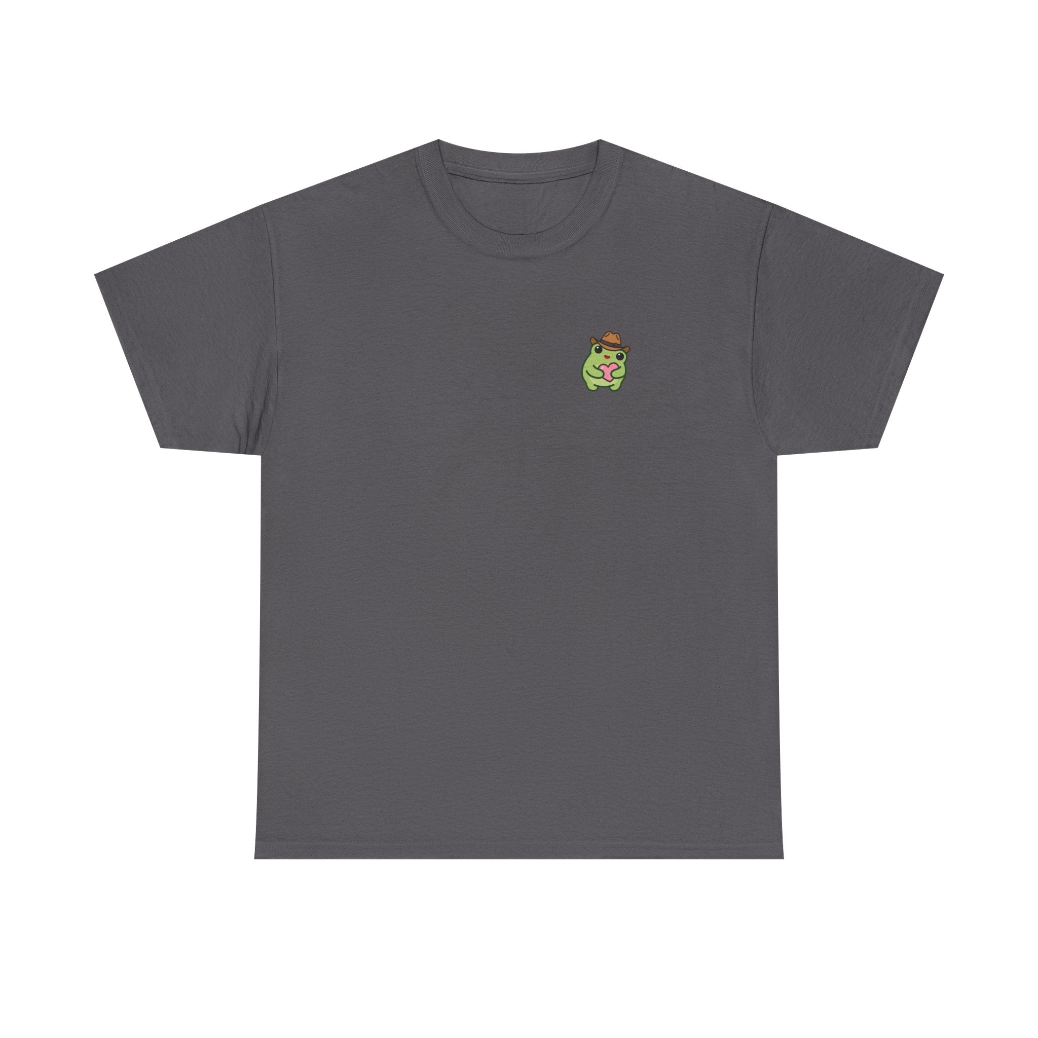 T-Shirt — Cute Smiling Frog holding heart
