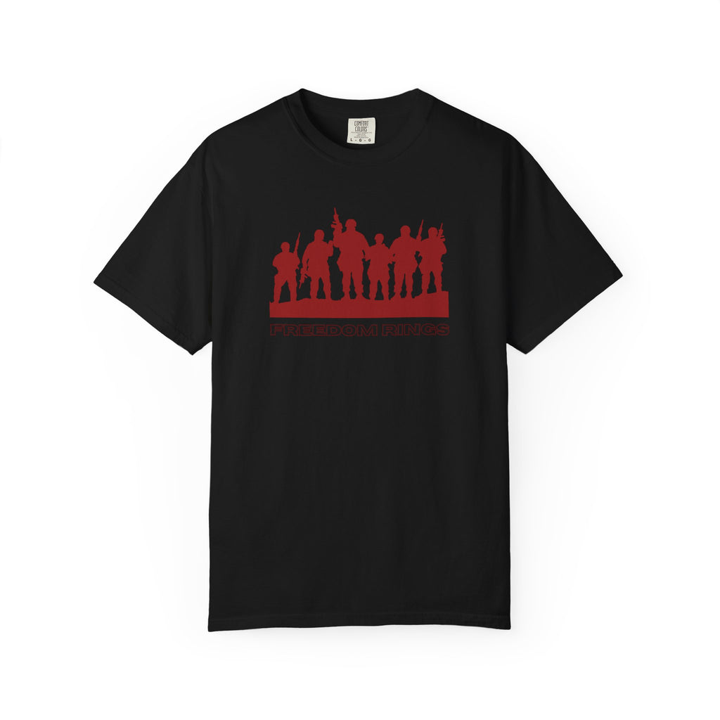 T-Shirt — 'American Heroes' Silhouette Design (Veteran & Military Tribute)