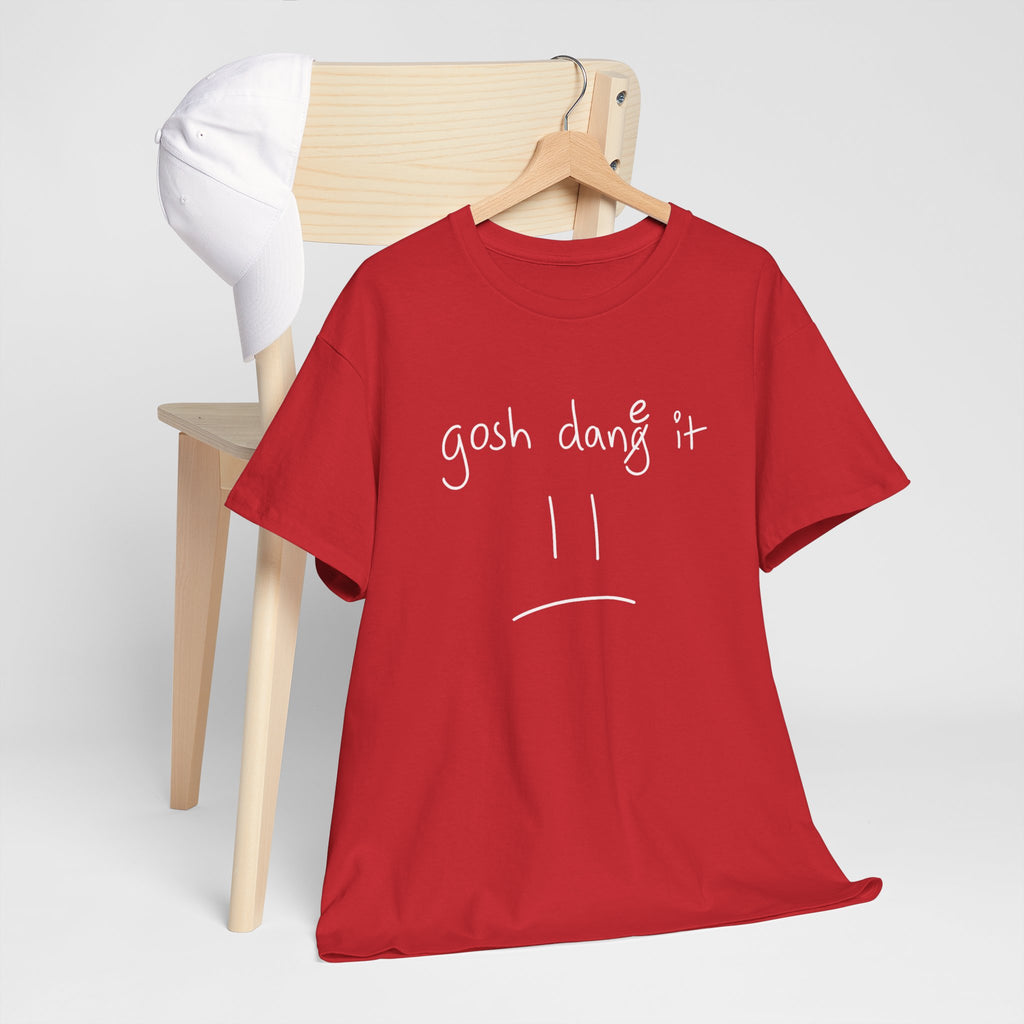 DoctorJSWAYS gosh dane it T-Shirt — Minimal Logo Black Tee with Bold Back Text