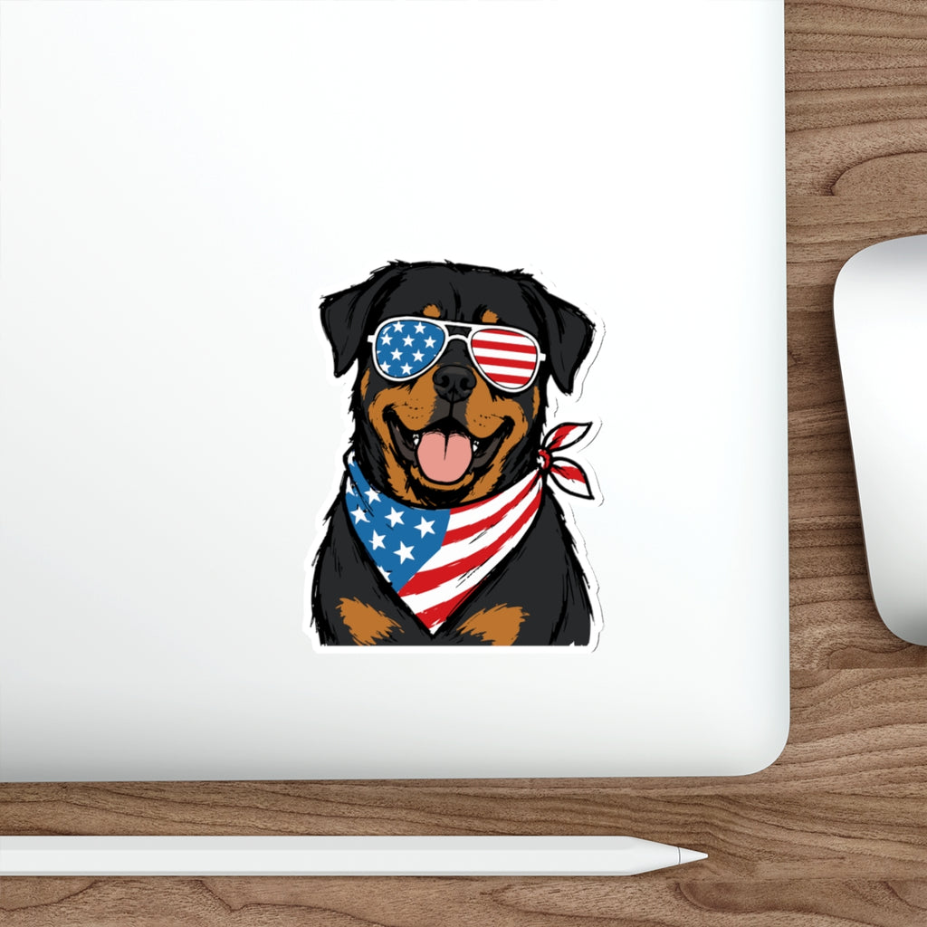 Copy of Patriotic Sticker Pack — Mans Best Friend 4th of July Red White Blue Die-Cut Stickers