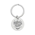Copy of Engraved Stainless Steel Round Keychain – Pendle-tin & QR Code