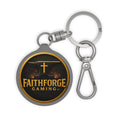 FaithForge Gaming Keyring Tag — Logo Metal Keychain for Gamers