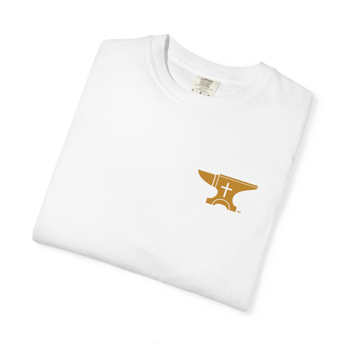 FaithForge Gaming T-Shirt — Logo Tee with Anvil & Cross (Christian Gamer Apparel)