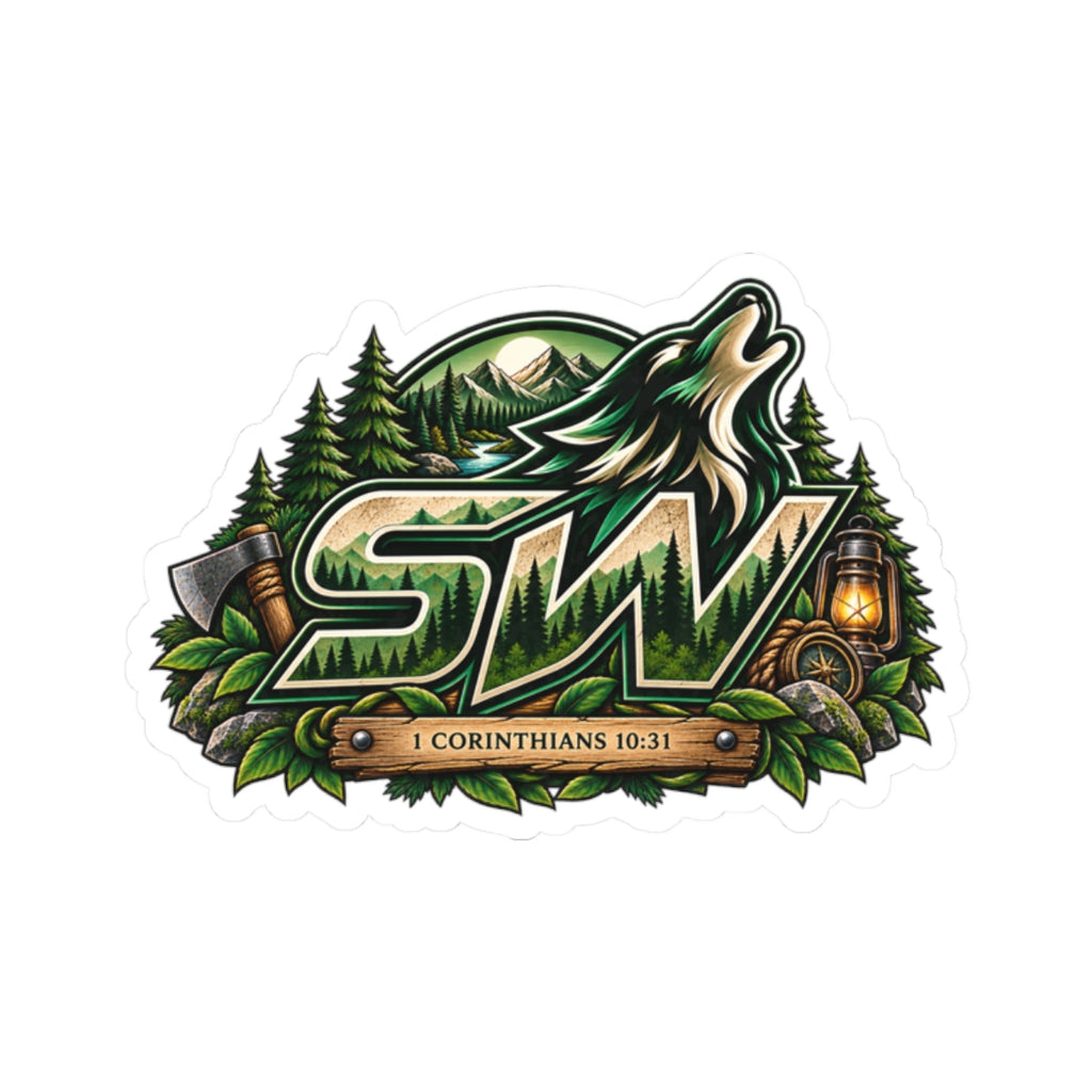 Seawolf_30 Kiss-Cut Sticker Indoor — Streamer Decal Forrest