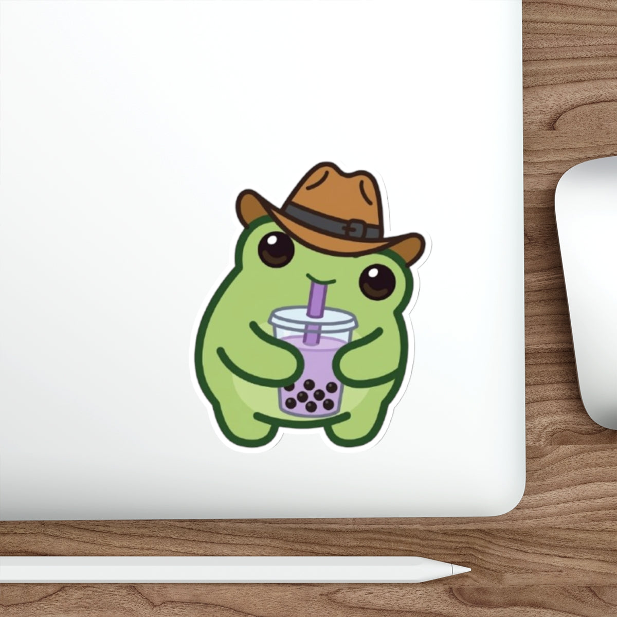 Boba Frog Die-Cut Sticker