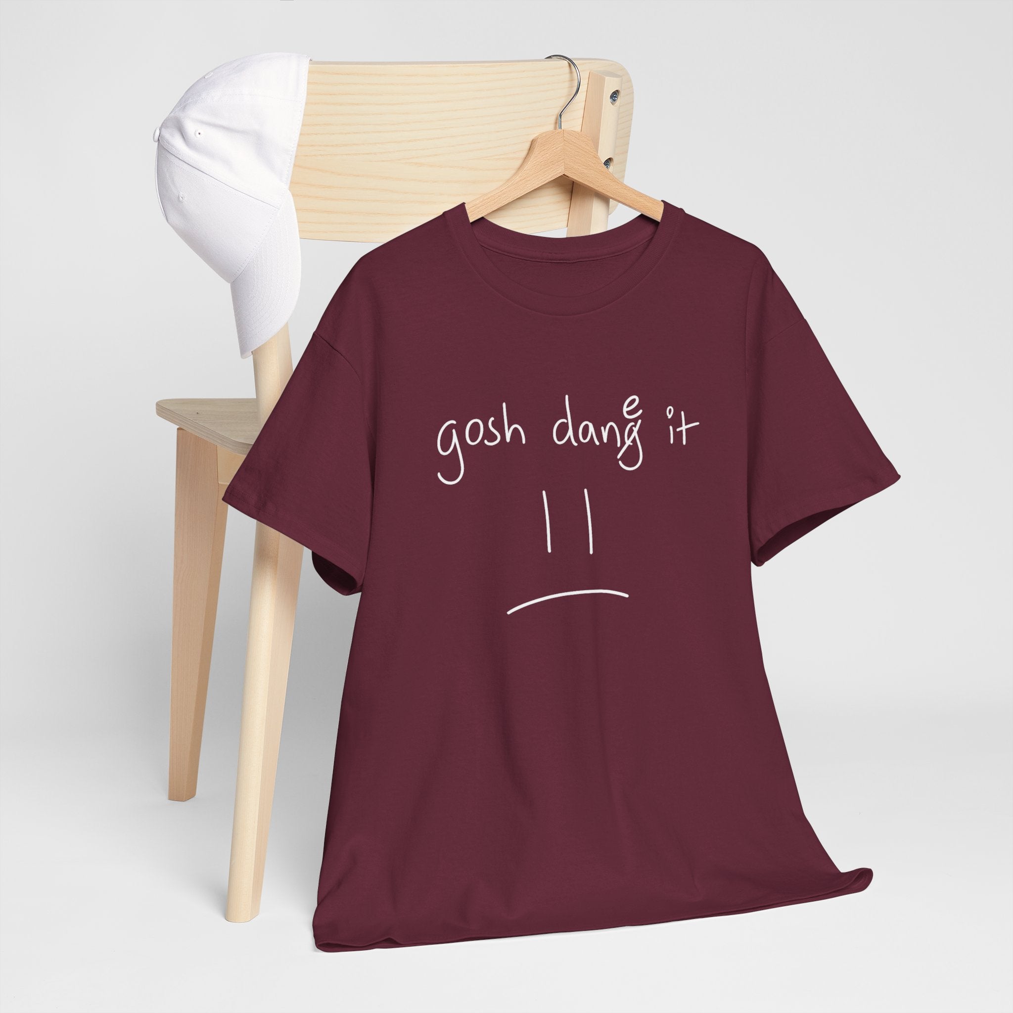 DoctorJSWAYS gosh dane it T-Shirt — Minimal Logo Black Tee with Bold Back Text
