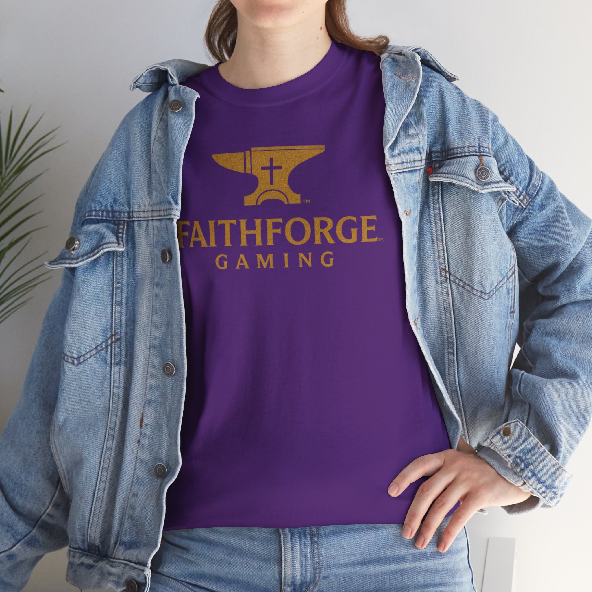 (Canada) FaithForge Gaming T-Shirt — Anvil & Cross Logo Tee for Christian Gamers