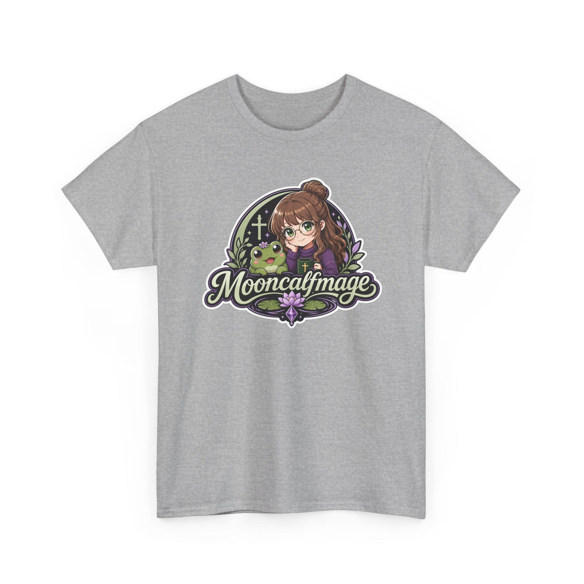 MOONCALFMAGE Logo Tee - Gamer/Streamer T-Shirt Blue GBSG (Gather)