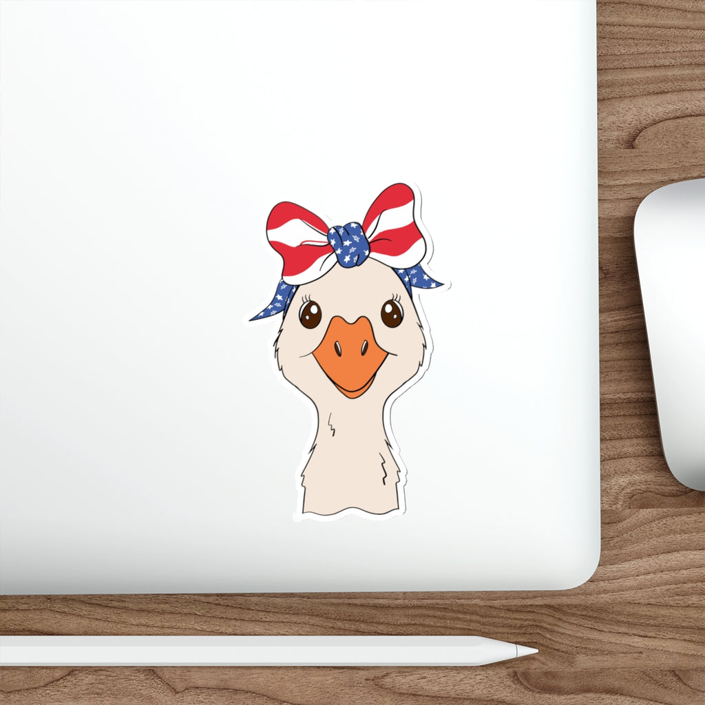 Patriotic Sticker Pack — Miss Goose Goose 4th of July Red White Blue Die-Cut Stickers