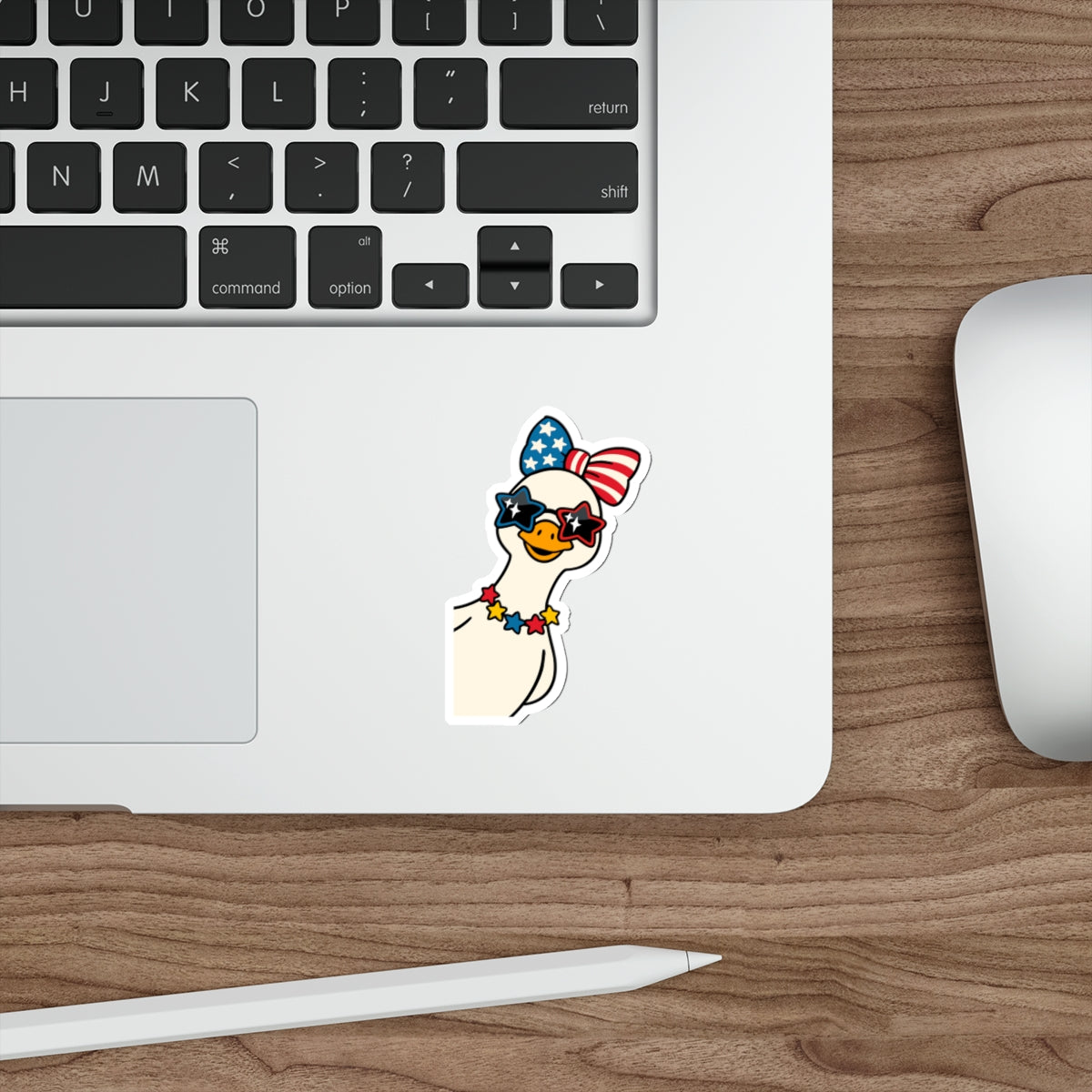 Patriotic Goose Die-Cut Sticker