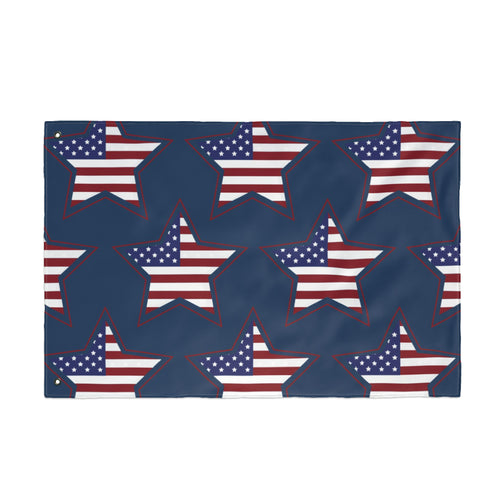 American Star Pattern Double-Sided Flag – Patriotic Stars & Stripes Garden Flag for 4th of July, Memorial Day, Veterans Day