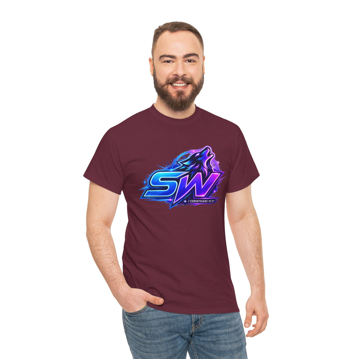 Seawolf_30 Logo Tee - Gamer/Streamer T-Shirt Blue GBSG (Gather)