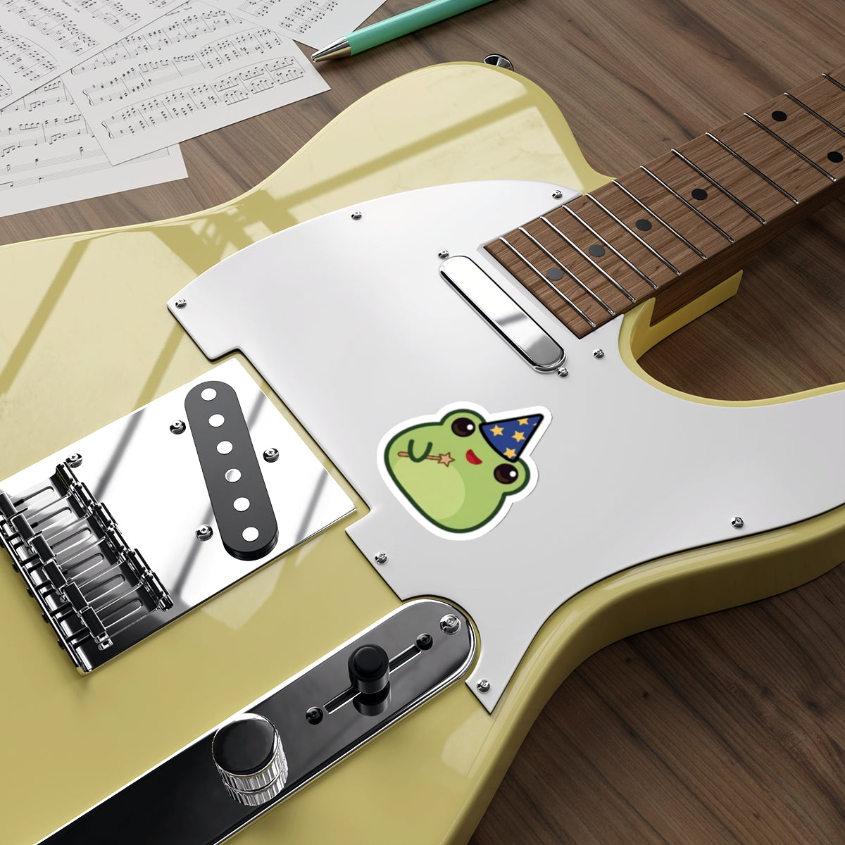 Frog Mage Die-Cut Sticker