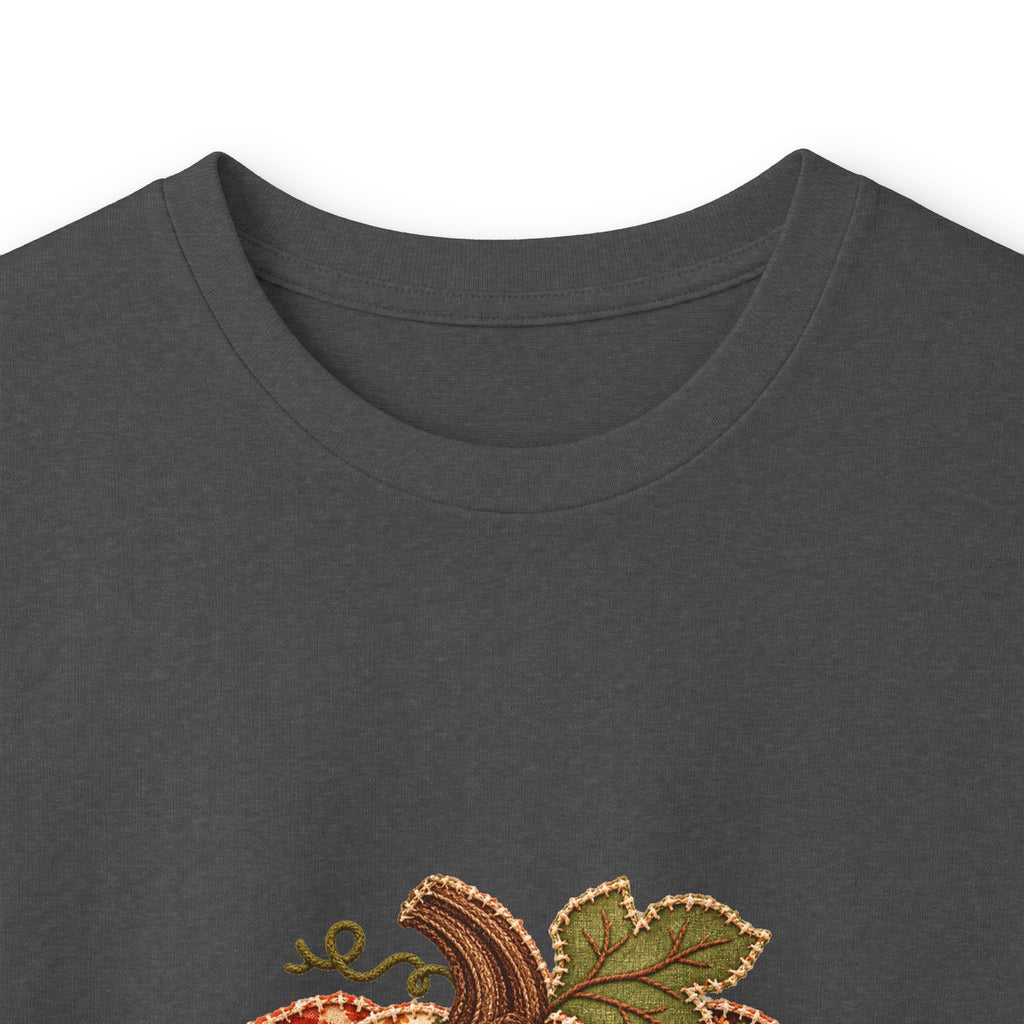 Autumn Patchwork Pumpkin Long Sleeve Tee