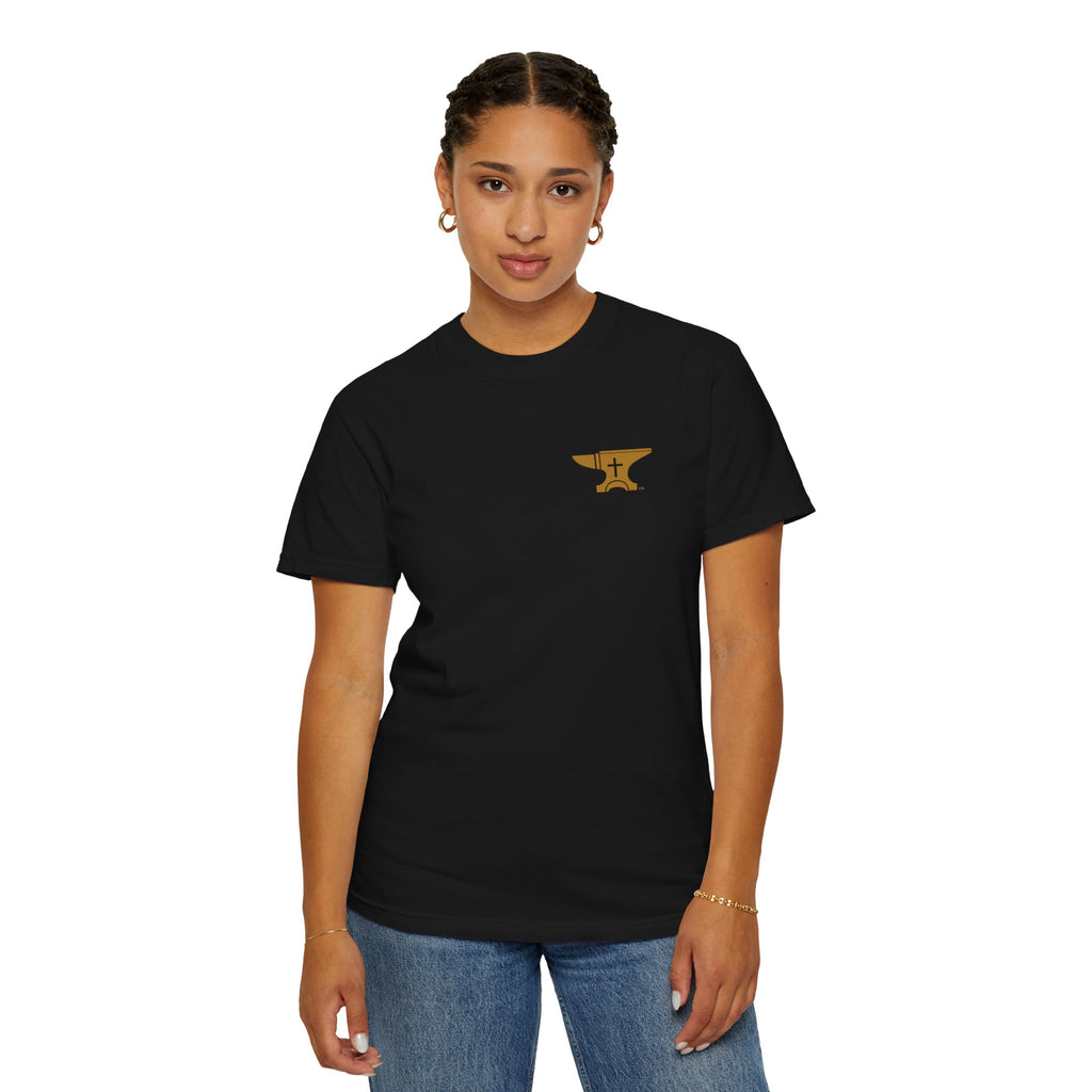 FaithForge OG Gaming T-Shirt — Logo Tee with Anvil & Cross (Christian Gamer Apparel)