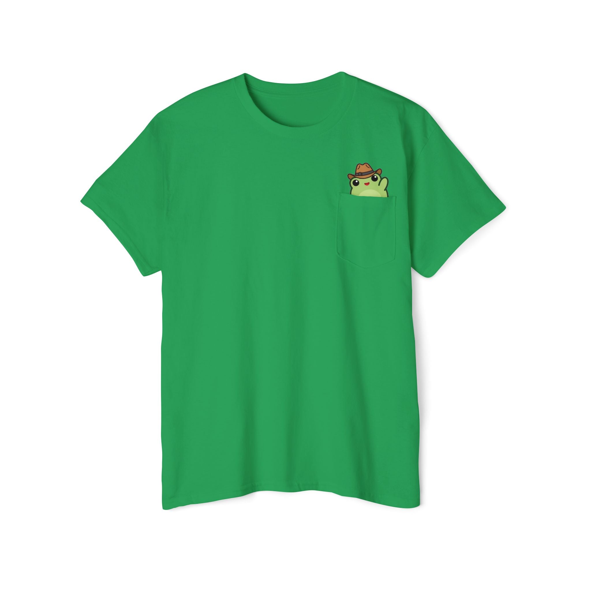 Pocket Frog Tee — Cute Cowboy Frog Pocket Graphic T-Shirt