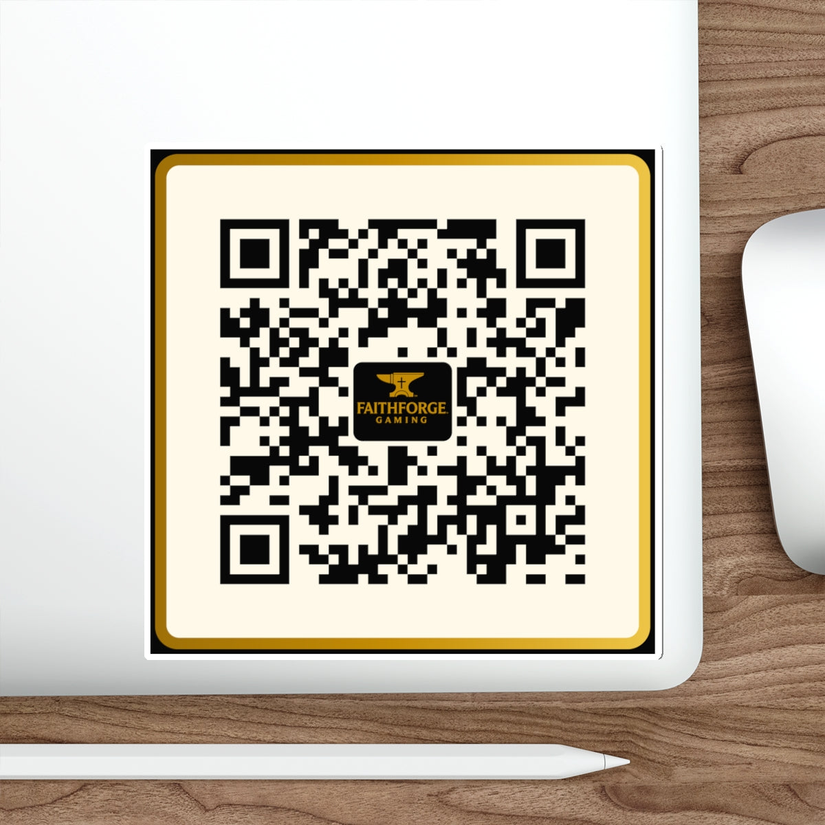FaithForge Gaming QR Code Die-Cut Sticker Indoor/Outdoor