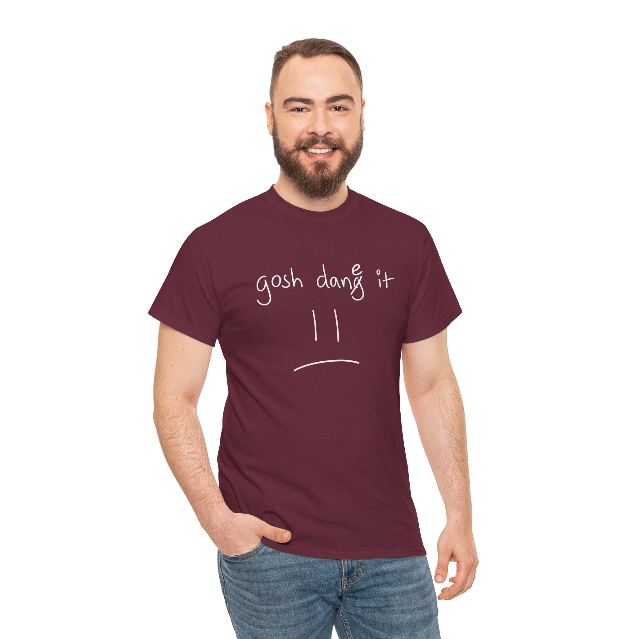 DoctorJSWAYS gosh dane it T-Shirt — Minimal Logo Black Tee with Bold Back Text