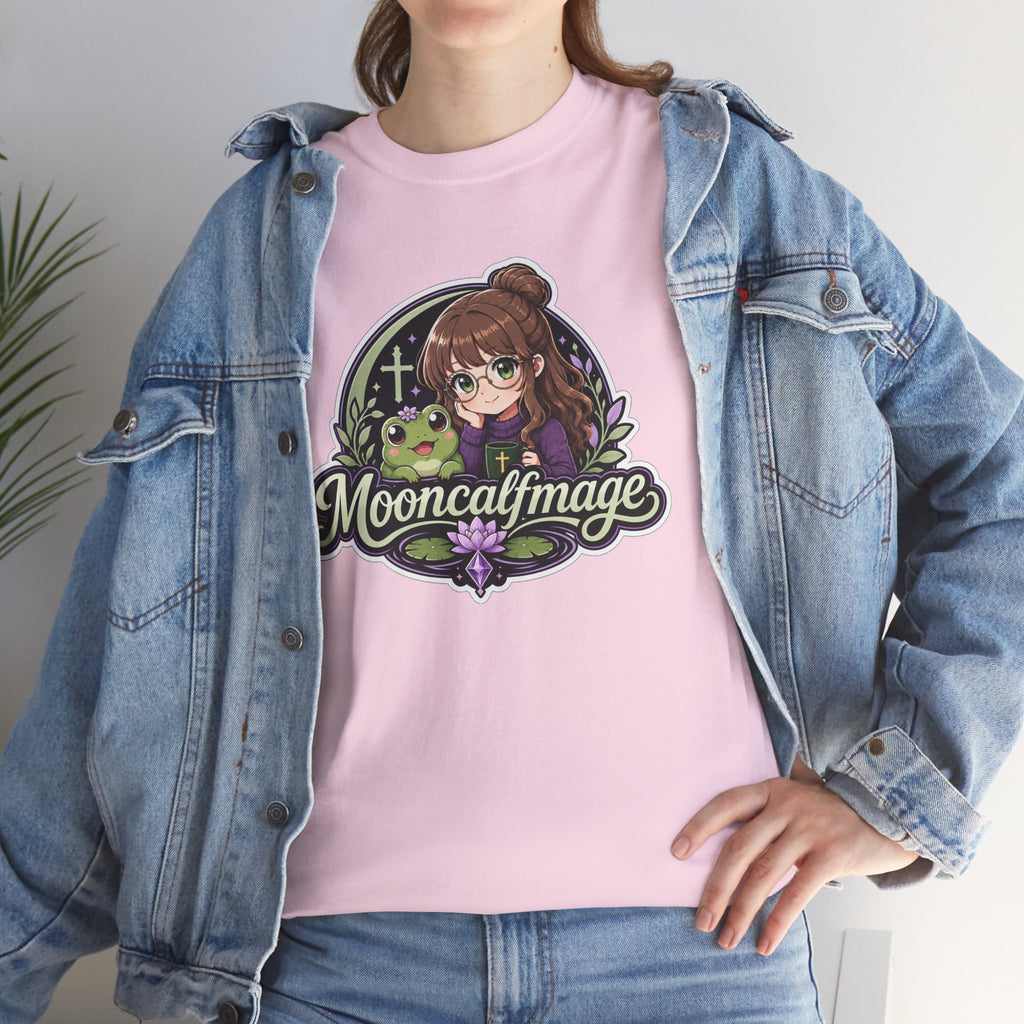 MOONCALFMAGE Logo Tee - Gamer/Streamer T-Shirt Blue GBSG (Gather)