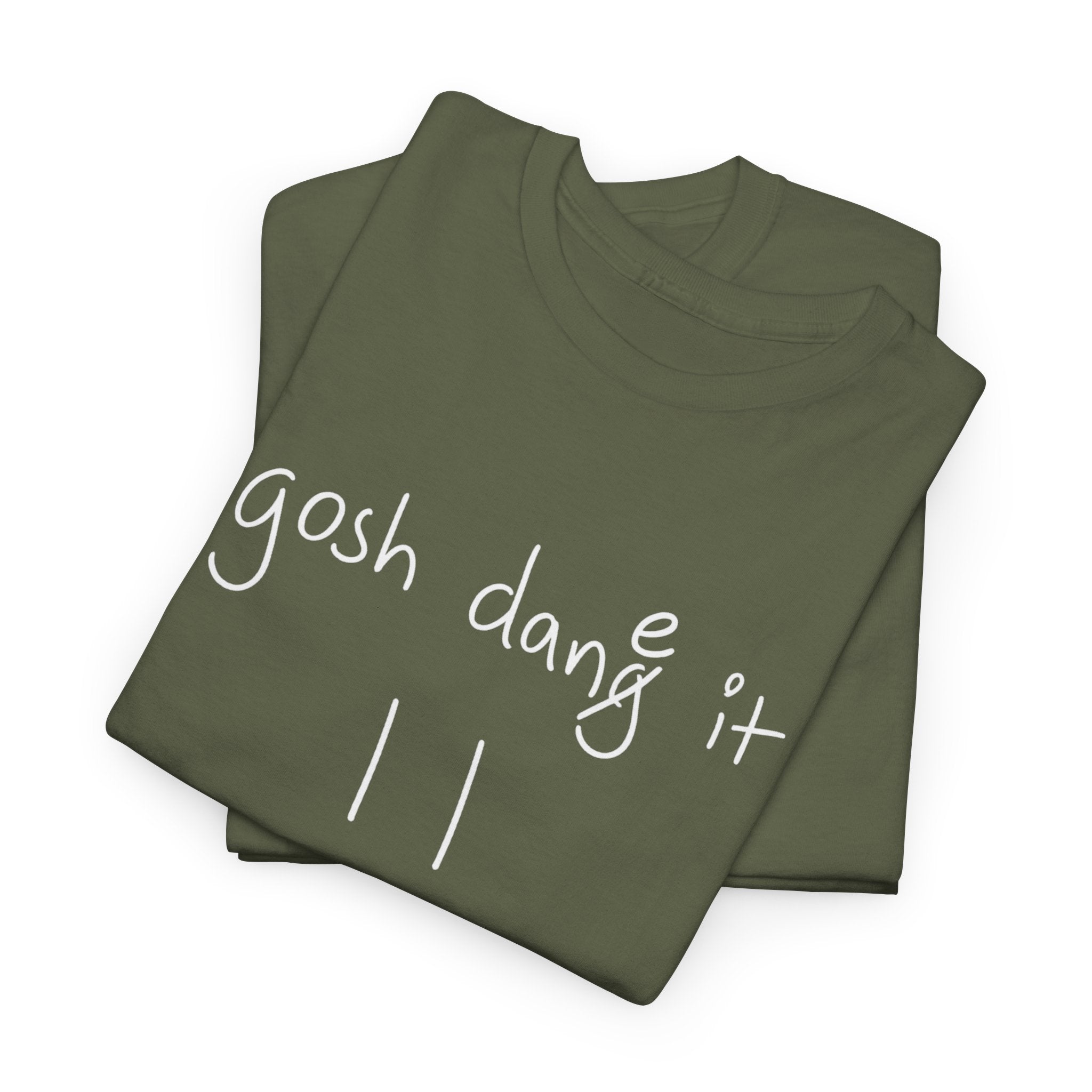 DoctorJSWAYS gosh dane it T-Shirt — Minimal Logo Black Tee with Bold Back Text