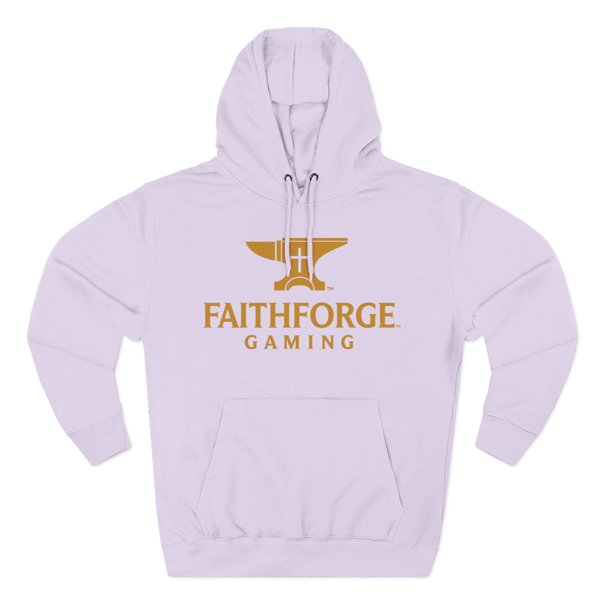 Faithforge Gaming Hoodie — Faith Quote Shield Logo Fleece Hoodie