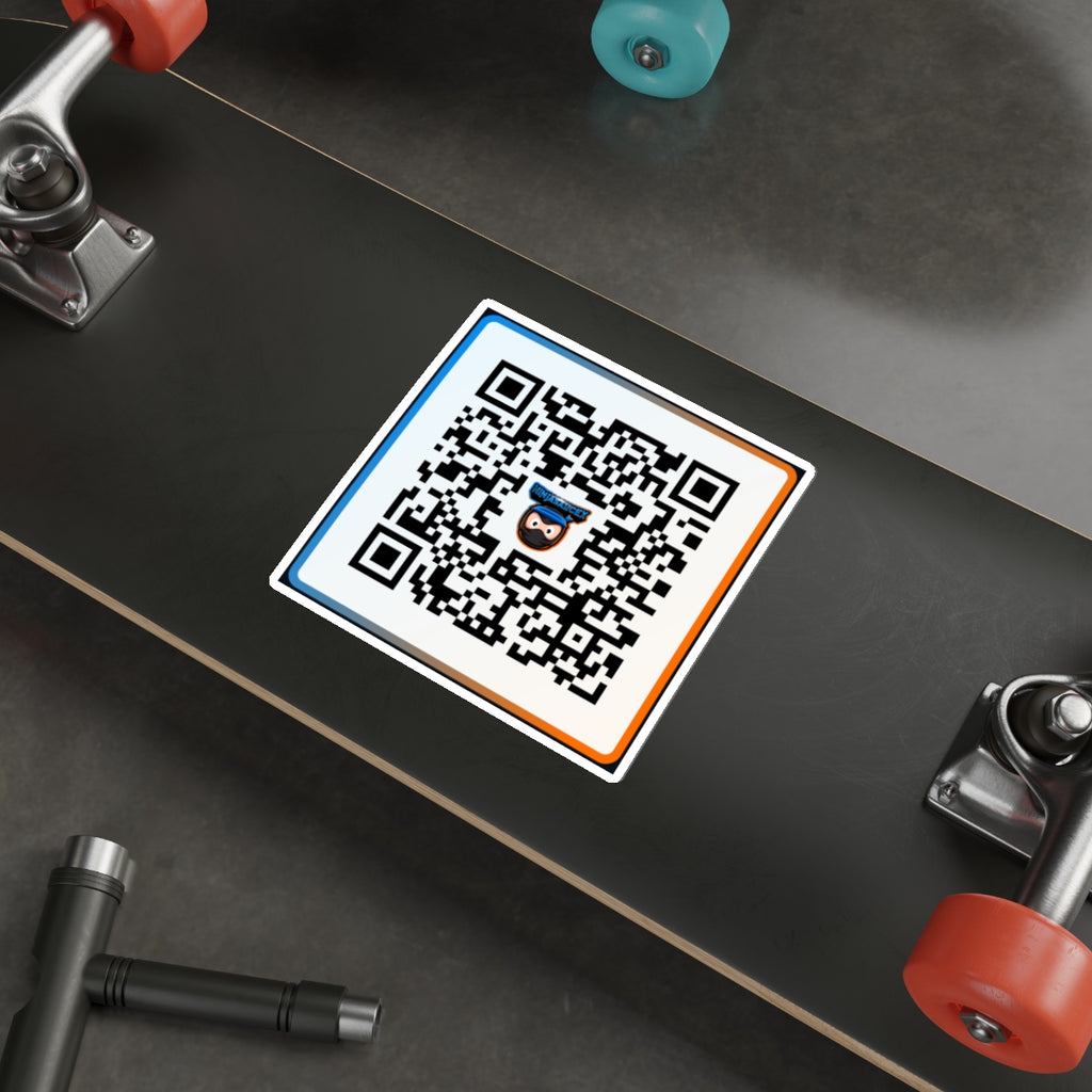 NinjaSauceX Streamer QR Code Die-Cut Sticker Indoor/Outdoor