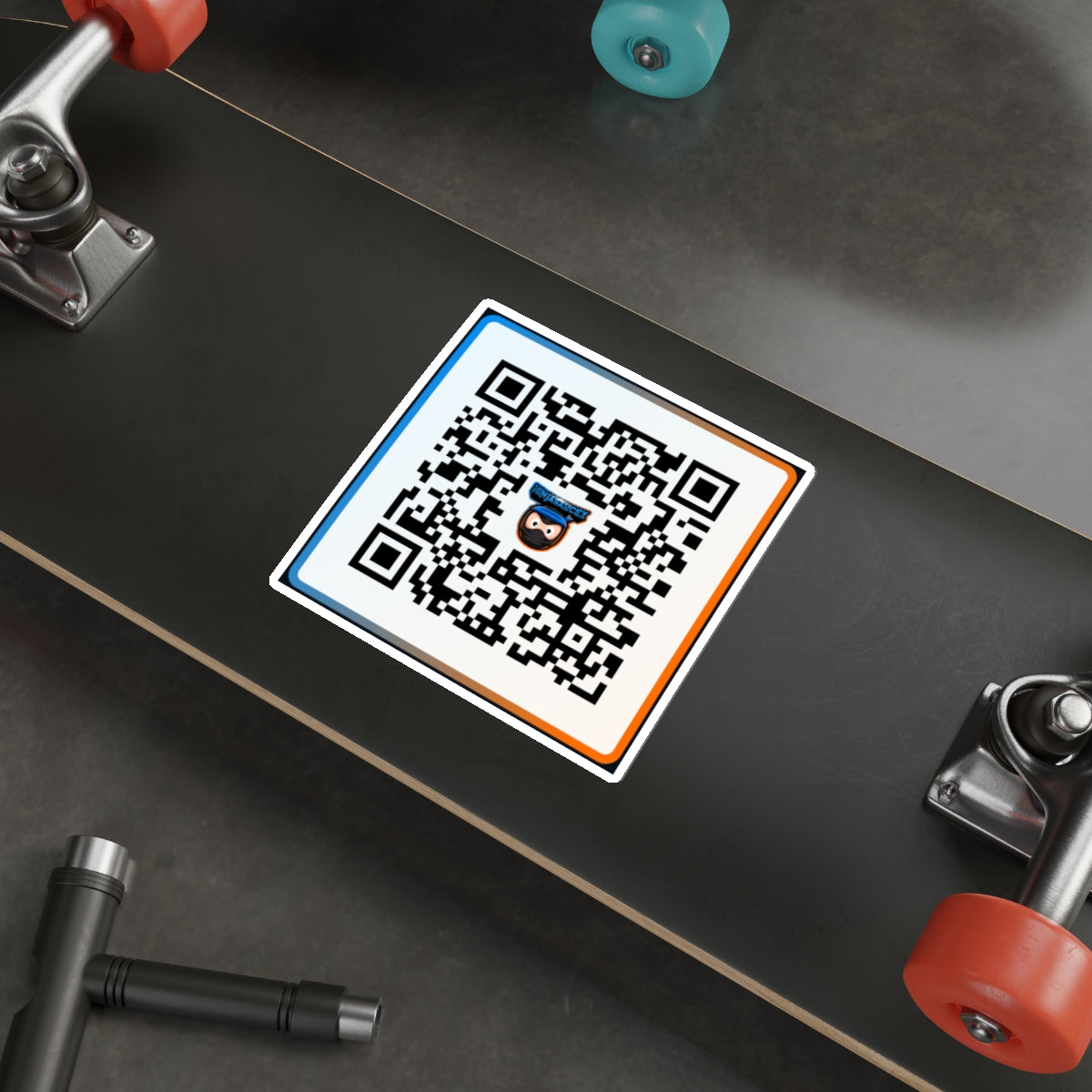 NinjaSauceX Streamer QR Code Die-Cut Sticker Indoor/Outdoor