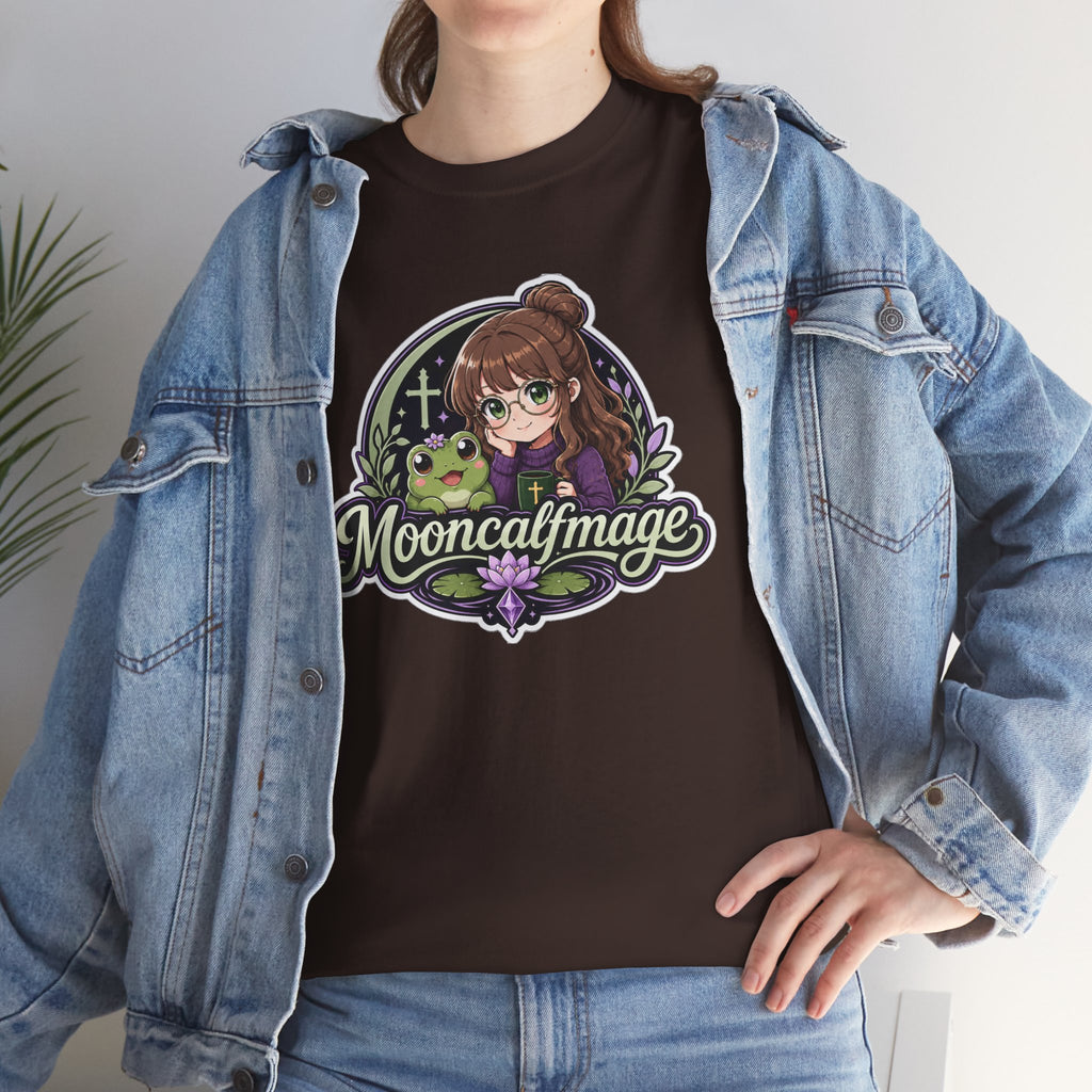 MOONCALFMAGE Logo Tee - Gamer/Streamer T-Shirt Blue GBSG (Gather)