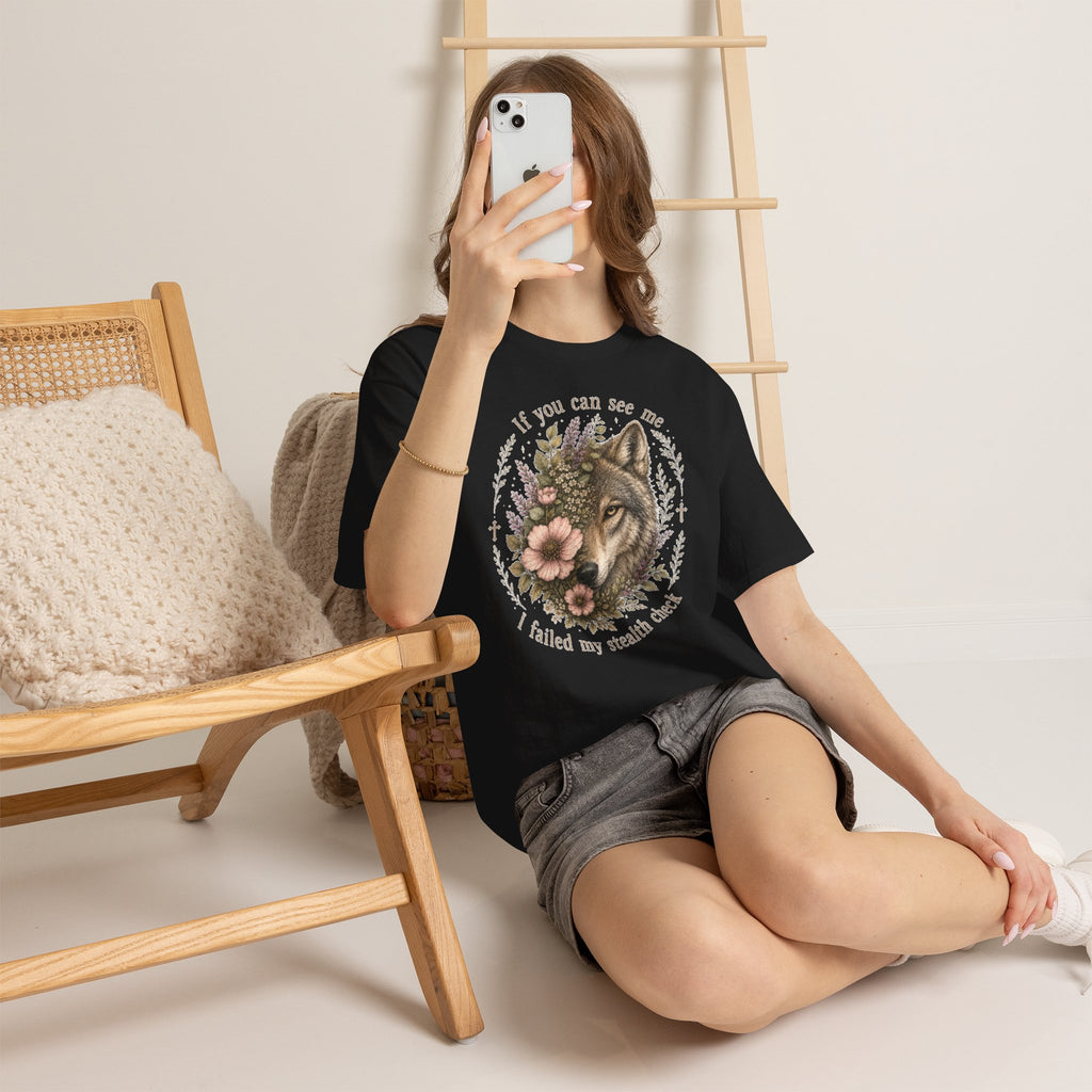 seawolf Floral Tee — "If you can see me I failed my stealth check" Graphic T-Shirt