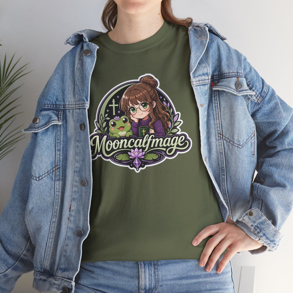MOONCALFMAGE Logo Tee - Gamer/Streamer T-Shirt Blue GBSG (Gather)