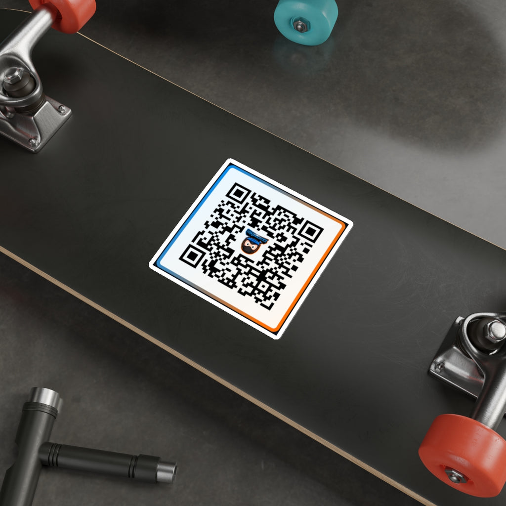 NinjaSauceX Streamer QR Code Die-Cut Sticker Indoor/Outdoor