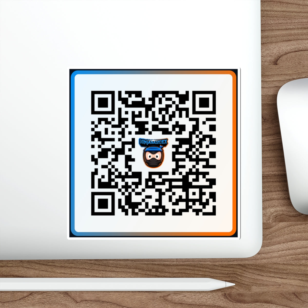 NinjaSauceX Streamer QR Code Die-Cut Sticker Indoor/Outdoor