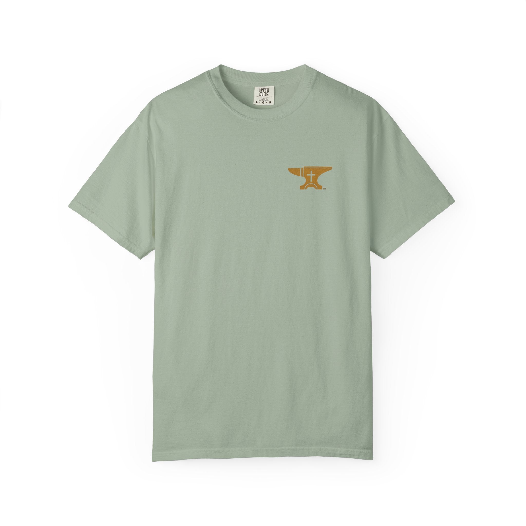 FaithForge Gaming T-Shirt — Logo Tee with Anvil & Cross (Christian Gamer Apparel)