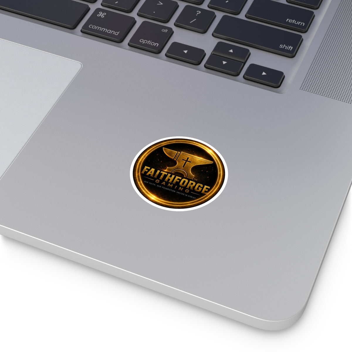 FaithForge Gaming Christian Anvil Round Sticker Indoor/Outdoor