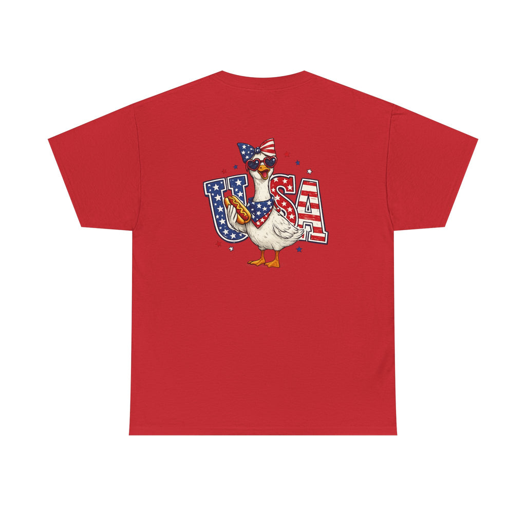 USA sunflower Patriotic T‑Shirt — American Flag Graphic Tee for 4th of July