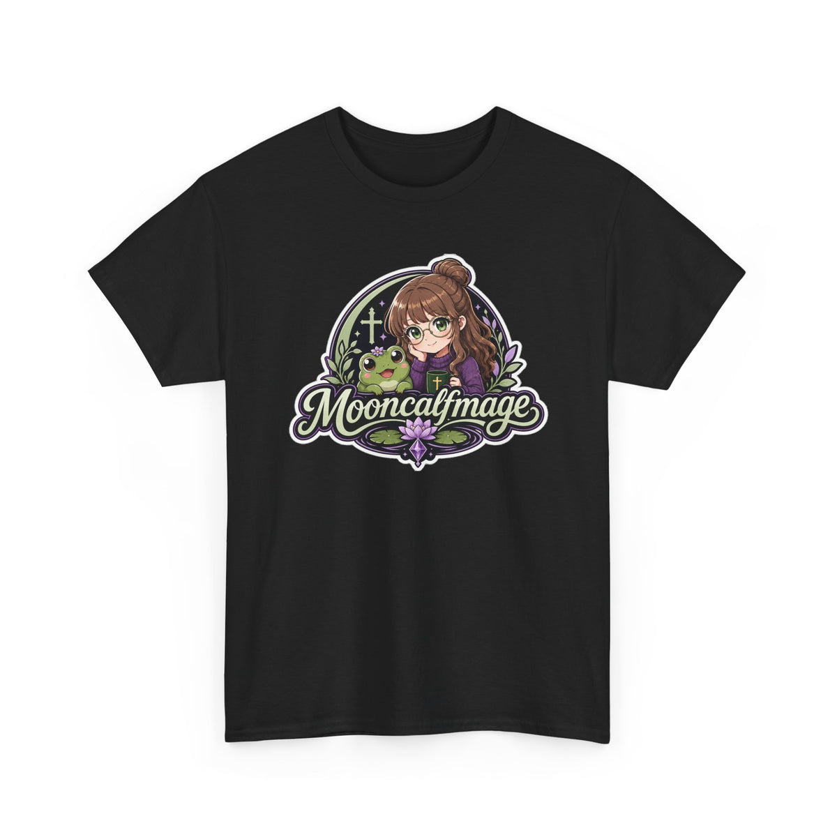 MOONCALFMAGE Logo Tee - Gamer/Streamer T-Shirt Blue GBSG (Gather)