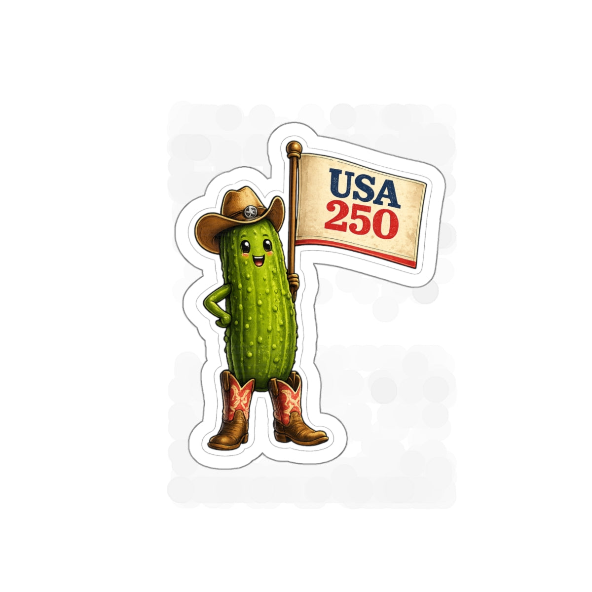 USA 250 Pickle Die-Cut Sticker