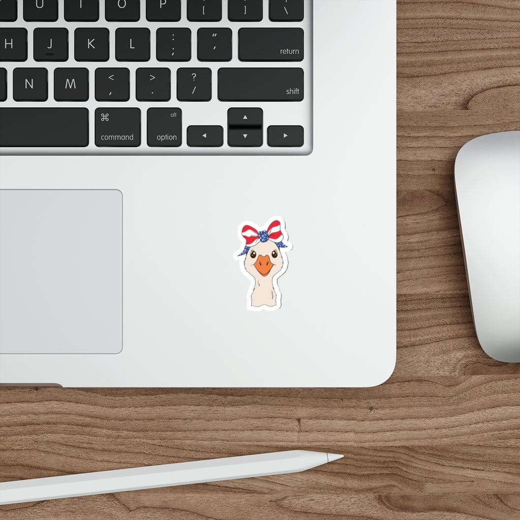 Patriotic Sticker Pack — Miss Goose Goose 4th of July Red White Blue Die-Cut Stickers