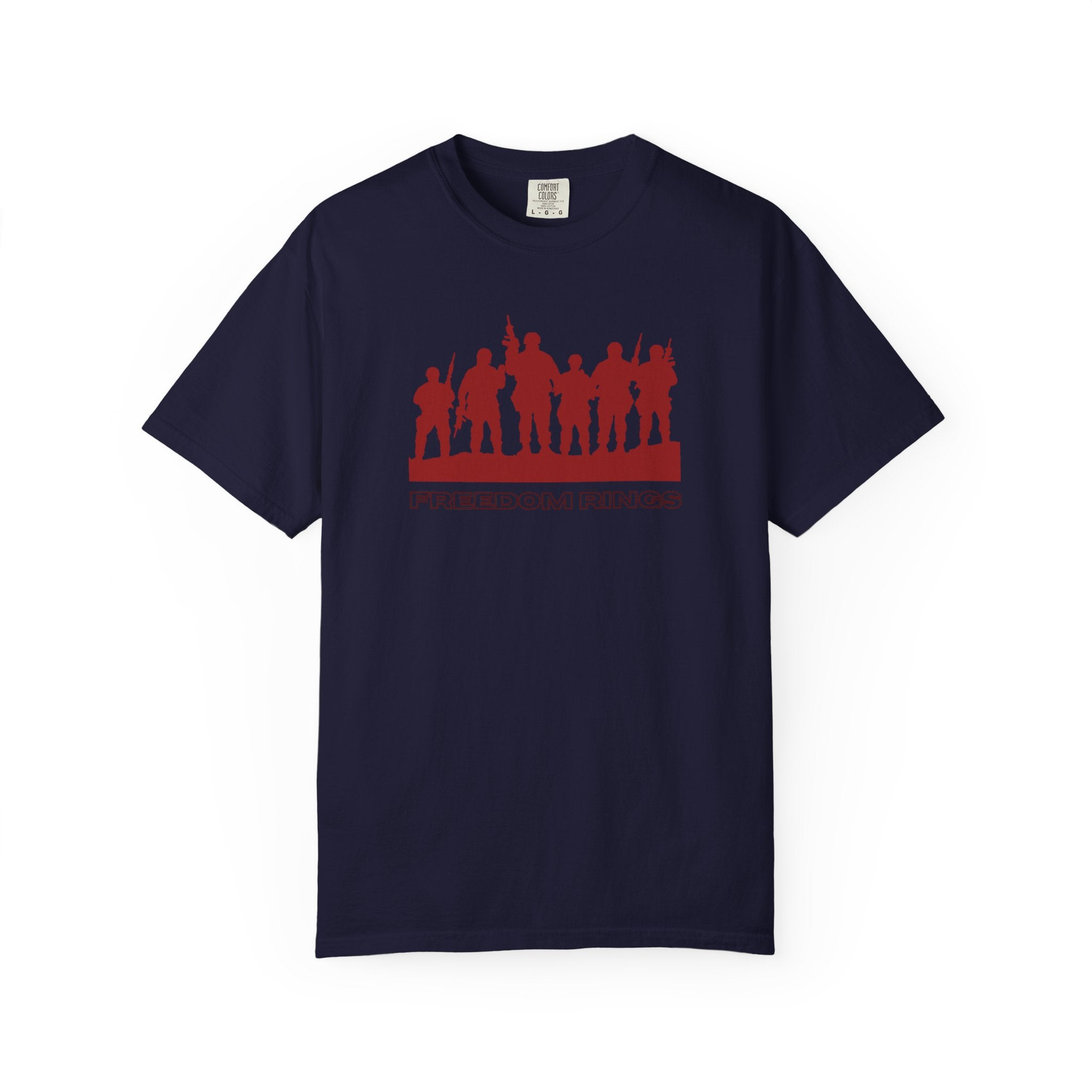 T-Shirt — 'American Heroes' Silhouette Design (Veteran & Military Tribute)